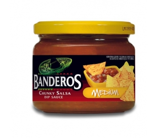 SALSA CHUNCKY MEDIUM BANDEROS 300 GR.