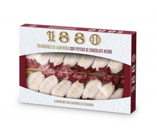 POLVORONES ALMENDRA CON PEPITAS CHOCOLATE 1880 310 GR.
