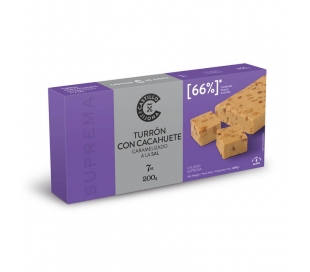 TURRON CACAHUETE SAL CARAMELIZADO CASTILLO DE JIJONA 200 GR.