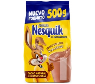 CACAO SOLUBLE NATURAL NESQUIK 500 GR. BOLSA