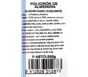 POLVORON DE ALMENDRA ENRIQUE MORENO 250 GR.