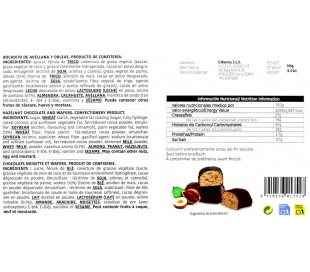 BOCADITOS DE AVELLANA Y OBLEA VALENTINO 100 GR.