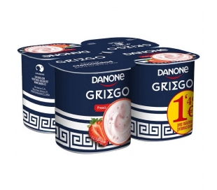 YOGUR GRIEGO FRESA DANONE PACK 4X110 GR.