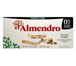 TURRON SIN AZUCAR IMPERIAL EL ALMENDRO 200 GR.