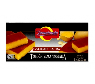 TURRON YEMA TOSTADA TAMARINDO 200 GR.