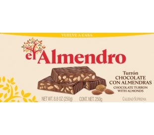 TURRON CHOCOLATE ALMENDRA EL ALMENDRO 200 GR.