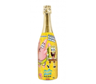 ESPUMOSO SIN ALCOHOL ZUMO DE FRUTAS SPONGE BOB. 75 CL.