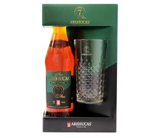 RON DORADO 7AÑOS AREHUCAS 70 CL+VASO GRATIS