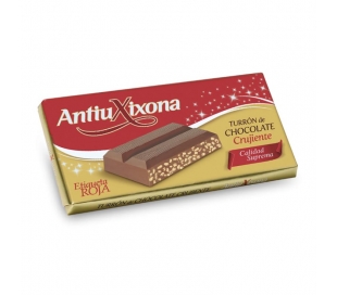 TURRON CHOCOLATE CRUJIENTE ANTIUXIXONA 150 GRS.
