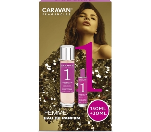 ESTUCHE FRAGANCIA MUJER Nº1 CARAVAN 150 ML.+30 ML.