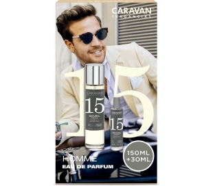 ESTUCHE FRAGANCIA HOMBRE Nº15 CARAVAN 150 ML.+30 ML.