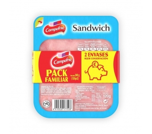 YORK COCIDO CAMPOFRIO PACK 2X120 GRS.