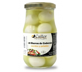 HUEVOS CODORNIZ COCIDOS Y PELADOS CAILLOR 160 GR.