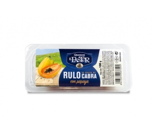 QUESO RULO CABRA CON PAPAYA EL PASTOR 100 GRS.