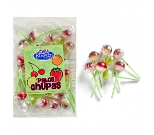 CHUPETES SABOR FRUTAS Y COLA ROSYTEN 190 GRS.