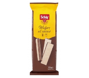 GALLETA WAFER AL CACAO SCHAR 125 GR.
