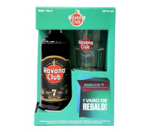 RON 7 AÑOS HAVANA CLUB 70 CL+VASO GRATIS