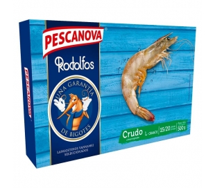 LANGOSTINOS CRUDOS 15-20 PIEZAS RODOLFOS 500 GR.