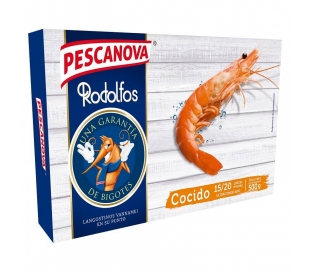 LANGOSTINO COCIDO 15-20 PIEZAS RODOLFOS 500 GR.