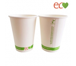 VASO CARTON O% PLASTICO CANPAPLAS BLANCO
