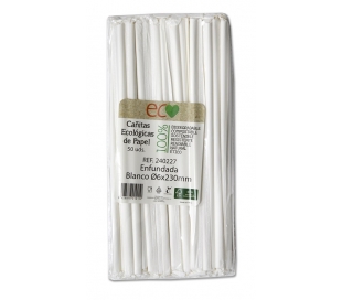 CAÑITAS DE PAPEL ENFUNDADAS CANPAPLAST 23 CM