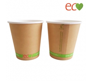 VASO CARTON 0% PLASTICO CANPAPLAS KRAFFT