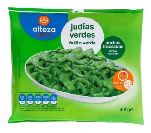 JUDIAS VERDES ANCHAS,TROCEADAS ALTEZA 400 GR.
