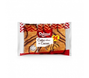 CAÑA RELLENA DE CACAO DULCESOL 141 GR.