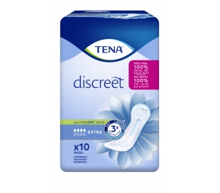 COMPRESAS DISCREET EXTRA TENA 10 UN.