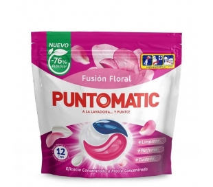 DETERGENTE CAPSULAS FUSION FLORAL PUNTOMATIC 12 CAPSULAS