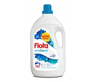 DETERGENTE LIQUIDO OCEÁNICO ACTIVE PLUS 100 LAVADOS FLOTA 5 L.