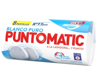 DETERGENTE PASTILLAS BLANCO PURO PUNTOMATIC 8 UN.
