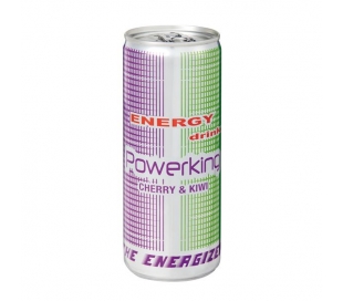 BEBIDA ENERGETICA CHERRY&KIWI POWERKING 250 ML.