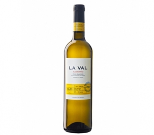 VINO BLANCO ALBARIÑO LA VAL 75 CL.