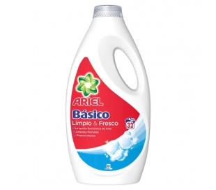 DETERGENTE LÍQUIDO BÁSICO ARIEL 32 LAVADOS.