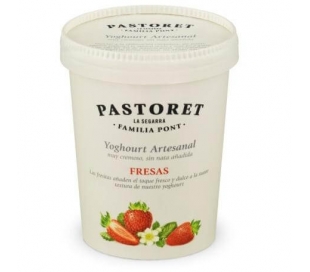 YOGUR CON FRESAS PASTORET 500 GR.