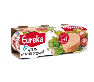 ATUN ACEITE GIRASOL EUREKA PACK 5 UN+1 UN.GRATIS
