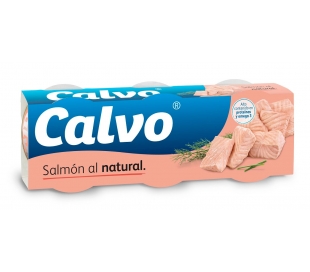 SALMON AL NATURAL CALVO PACK 3X80 GR.