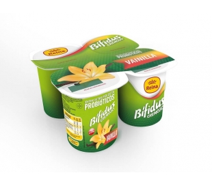 YOGUR BIFIDUS VAINILLA REINA PACK 4X125 GR.