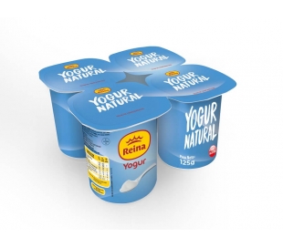 YOGUR NATURAL REINA PACK 4X125 GR.