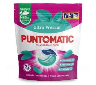 DETERGENTE CAPSULAS ULTRA FRESCOR PUNTOMATIC 22 CAPSULAS