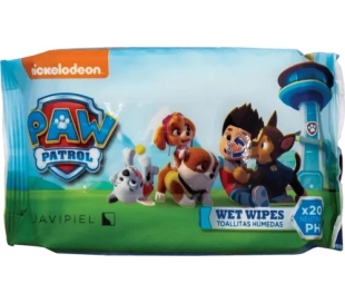 TOALLITAS INFANTILES PAW PATROL 20 UDS.