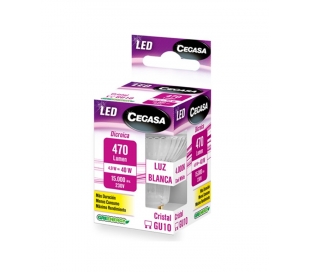 BOMBILLA LED DICROICA CEGASA 4,9W GU10 470