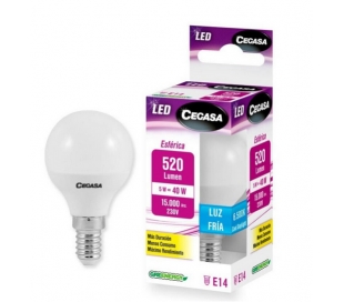 BOMBILLAS LED ESFERICA CEGASA 5W E14 520