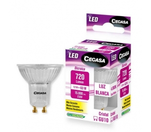 BOMBILLAS LED DICROICA CEGASA 7.2W GU10 750