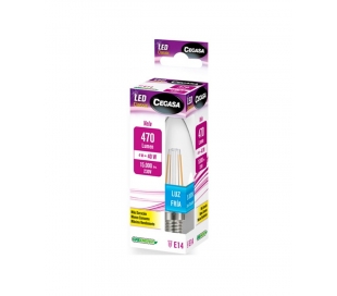 BOMBILLA LED VELA CEGASA 4W 470 L E14