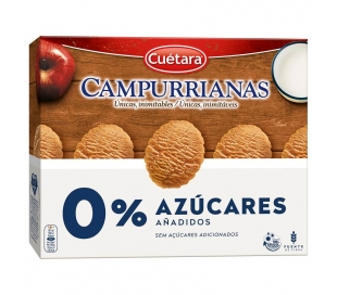 GALLETAS CAMPURRIANA 0%AZUCAR CUETARA 320 GR.