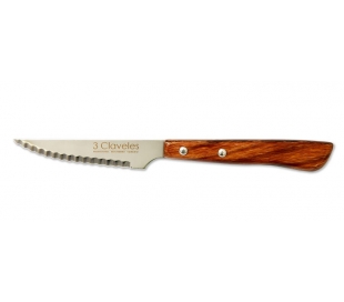 CUCHILLO CHULETERO 3 CLAVELES 10,5 CM
