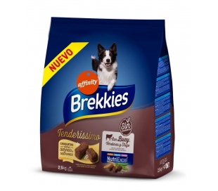 COMIDA PERRO CROQUETAS BUEY,VERDURA BREKKIES 2,5 KG.