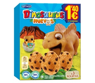 GALLETAS DINOSAURUS HUEVOS ARTIACH 105 GR.